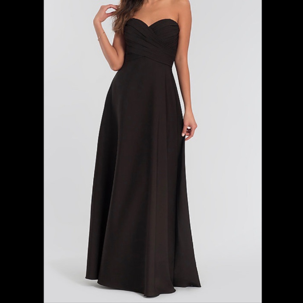 Kleinfeld Long Sweetheart Neck Bridesmaid Dress